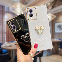 เคสมือถือ VIVO เคส Y17S ใหม่ VIVOY17S นิ่มแฟชั่น Electroplated น่ารักกล้องการ์ตูนฝาปิดเลนส์ Y17S