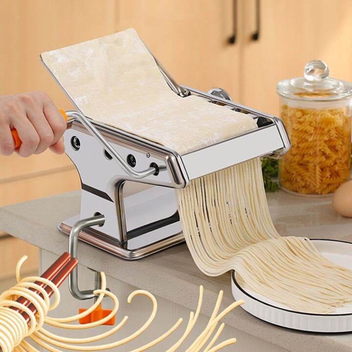Manual Noodle Maker Stainless Steel Hand Operated Spaghetti Machine 3