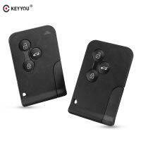 KEYYOU 10x Remote Car Key 3 Buttons Replacement Key Card Shell Case Cover for Renault Clio Megane Grand Scenic