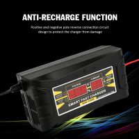 Full Automatic Car Battery Charger 6/10A 110V/220V To 12V Smart Fast Power Charging For Wet Dry Lead Acid Digital LED Display Car Chargers