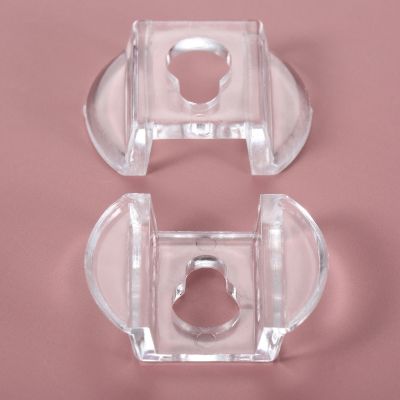 20pcs Acrylic Plastic Gourd Shape Wall Mount Photo Picture Frame Hook Transparent Clear Hanger Frame Hanging Hooks Clips 30x22mm