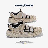 Goodyear hole shoes mens 2023 new soft-soled sandals for mens summer outerwear hollowed-out Baotou casual sandals shoes