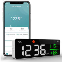 ?คุณภาพสูง DM1306-Wifi พร้อมมาตรวัด Co2และอุณหภูมิความชื้นในอากาศที่ทดสอบเซ็นเซอร์ตัวตรวจจับคาร์บอนไดออกไซด์เครื่องตรวจดูก๊าซ