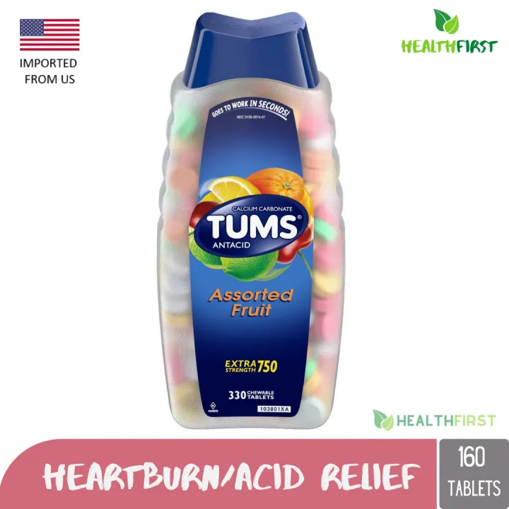 TUMS Antacid Chewable Tablets for Heartburn Relief Ultra Strength