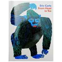 จากหัวจรดเท้าโดย Eric Carle การศึกษาหนังสือภาพภาษาอังกฤษการเรียนรู้บัตรหนังสือนิทานสำหรับเด็กทารกของขวัญเด็ก