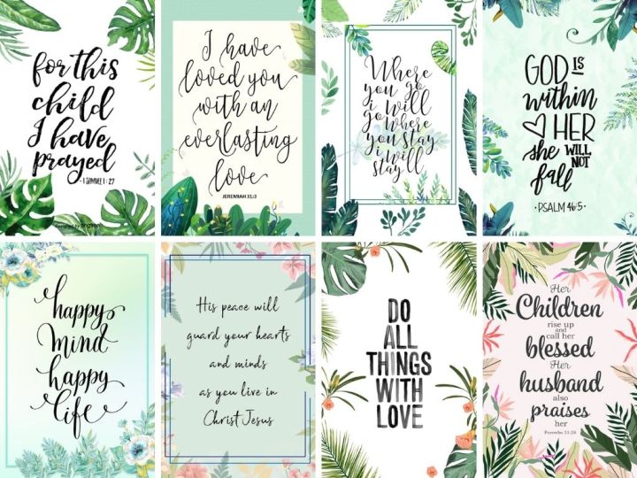 Laminated Home Wall Decor Bible Verse, Quotes 3 (A4 Size) | Lazada PH