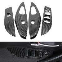 Carbon Fiber Interior Window Switch Panel Cover Trim for Toyota Corolla 2019