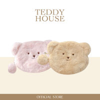 Teddy Pouch กระเป๋าหน้าหมีผ้าขนนุ่มนิ่ม กระเป๋าอเนกประสงค์ ใส่ของจุกจิก กระเป๋าผ้าขนนุ่ม กระเป๋าหน้าหมี