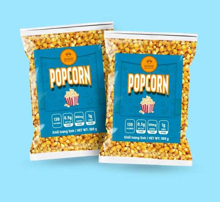 Combo Tiết Kiệm – 2 Túi 500g Bắp Nổ – Ngô nổ Hình Nấm DK HARVEST (Dùng làm bắp rang bơ) POPCORN – Đồ ăn vặt, làm bắp rang bơ – DK Harvest >>> top1shop >>> lazada.vn