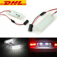 2PC License plate light LED for Opel Astra H J OPC Corsa C D E Insignia Car light clear license plate light LED With adapter