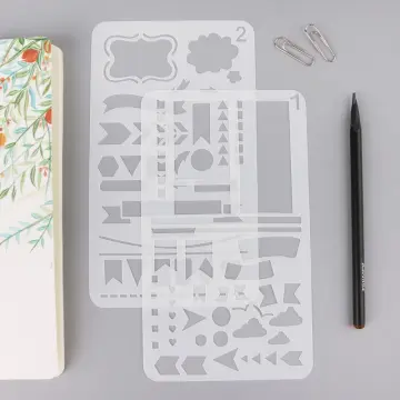 20Pcs Easy Bullet Journal Stencil Planner DIY Useful Drawing