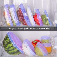 【cw】 Silicone Cover Stretch Lids Reusable Airtight Food Wrap Covers Keeping Bowl Stretchy Cookware