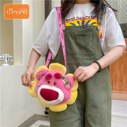 Tumama KIds New cartoon plush doll handbag Cute flower bear kids cross