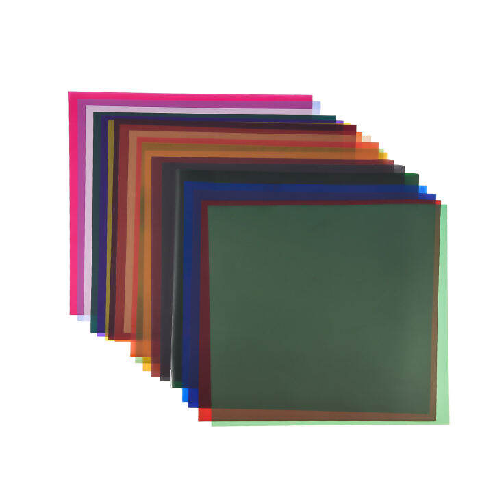 20pcs Color Correction Gel Light Filter Sheet Color Correction Filters