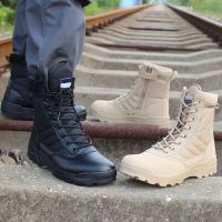 Mens Lightweight Tactical Military Boots Combat Shoes Desert Waterproof Boots Outdoor Airsoft Hunting Accessories Gear