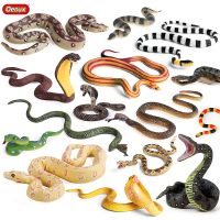 Oenux จำลองป่า SAVAGE งูสัตว์ Wild Cobra Rattlesnake Python ตัวเลขการกระทำ PARTY Favor Decor ของเล่นเด็กของขวัญ