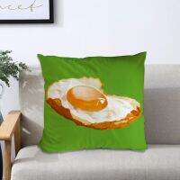 【hot】๑□❈ Side Cushion Cover Printed Egg Omelette Quiche Fluorescent Pillowcases