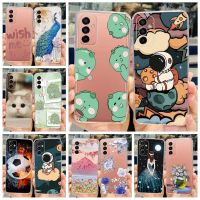 เคส A04s Samsung Galaxy เคสแฟชั่นน่ารักพิมพ์ลายเคสโทรศัพท์ซิลิโคนใสสำหรับ Samsung A04s 04 E Galaxy A04เคส A04e