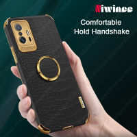 NIWINEE เคสหนังจระเข้คู่,ฝาครอบป้องกันสำหรับ Xiaomi 11T 5G / 11T Pro 5G