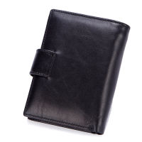 Genuine Leather Wallet Men Short Trifold Leather Coin Purse Handy Clutch Male Bag Purse Young Boy Card Holder Wallet