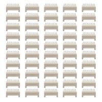 200Pcs Miner Connector 2X9P Male Socket Straight Pin Double Row Buckle for Asic Miner Antminer S9 S9J S9K L3+ Z9Mini Z11