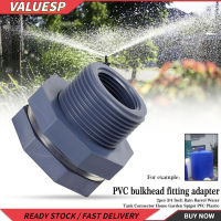 Rain Barrel Adapter ท่อ3/8นิ้ว Soild PVC พลาสติกหญิงด้าย Home Bulkhead Fitting Garden หัวจุกถังน้ำ Connector