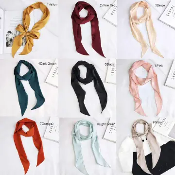 Original Retro Tie Bag Handle Strap Wrap Handle for Women All-match Handbags  Narrow Silk Scarf Long Ribbon Bag Acc - AliExpress