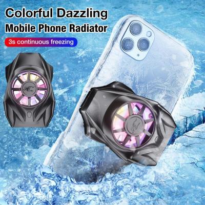 Mobile Phone Coolers Dazzling USB Charging Cellphone Radiator Portable Cell Phone Cooling Fan Mobile Phone Radiator Phone Fan for Playing Games and Watching Videos pleasant