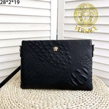 Versace mens clutch online bag