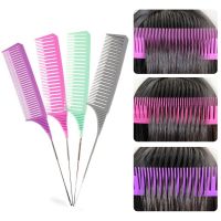 3pcs Hairbrush Hair Styling Combs Tailed Comb Set Coloring Dyeing Comb Salon Tool Sectioning Highlighting Weaving Cutting Comb