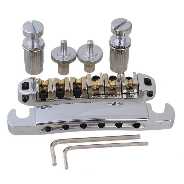 cr-ลูกกลิ้งสำหรับล็อคการปรับแต่ง-o-matic-tom-bridge-tailpiece-สำหรับกีตาร์ไฟฟ้า