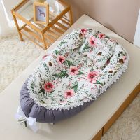 แบบพกพาเตียงเด็กทารกแรกเกิด Travel Cot Baby Nest เตียงหมอนทารกแรกเกิดผ้าฝ้าย Bassinet ทารก Sleeping Pod สำหรับ0-12M