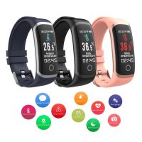 2023 T4 Wearfit Connected Smart Bracelet Body Temperature Measurement Smart Watch Men Women Waterproof Fitness Activity Tracker