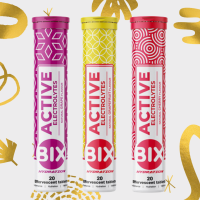 BIX Active Electrolyte เม็ดฟู่ ให้พลังงาน สำหรับกีฬาและออกกำลังกาย ทานง่าย มีหลายรสชาติ