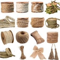 【YD】 5M Jute Cord String Wrapping Bows Crafts Twine Rope Burlap Wedding Decoration Supplies