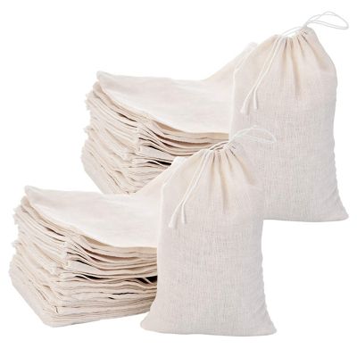 600 Pack Cotton Muslin Bags Sachet Bag Multipurpose Drawstring Bags (4 x 6 Inches)