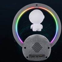 ลำโพงบลูทูธ ระบบสัมผัสด้วยแสง RGB ปรับรอบทิศทาง 360 องศา Magnetic Levitation Astronaut Speaker