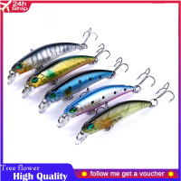 เหยื่อตกปลา Minnow 70mm 4.0g TREBLE Hook wobblers สำหรับ PIKE ประดิษฐ์พลาสติก Hard เหยื่อปลาเทราท์เบสสำหรับตกปลา