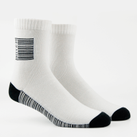 ถุงเท้าแฟชั่นสตรีท PL Street Barcode Socks ฟรีไซส์