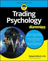 หนังสืออังกฤษ Trading Psychology For Dummies