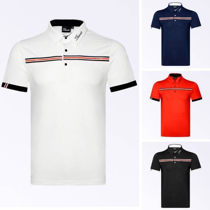 new-titleist-เสื้อโปโลแขนสั้น-ระบายอากาศ-แบบแห้งเร็ว-เหมาะกับฤดูร้อน-สําหรับผู้ชาย