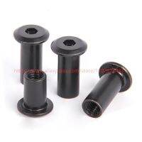 M3 M4 M5 M6 M8 Black Zin Plated Large Flat Hex Hexagon Socket Head Rivet Connector Insert Joint Sleeve Cap Butt Nut