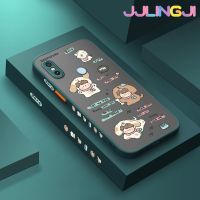 Jlingji เคสสำหรับ Xiaomi Redmi Note 5 Pro Note 5 Pro Note 5A รูปสุนัขน่ารักการ์ตูนบางขอบสี่เหลี่ยมด้านข้างกันกระแทกดีไซน์ใหม่มีน้ำค้างแข็งโปร่งใสแข็งเคสมือถือป้องกันกล้องคลุมทั้งหมด Softcase