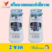 ครีมนวดผม ครีมนวดผมมะคำดีควาย ส้มป่อย Herbal Conditioner ครีมนวดผมสมุนไพร 2 ขวด