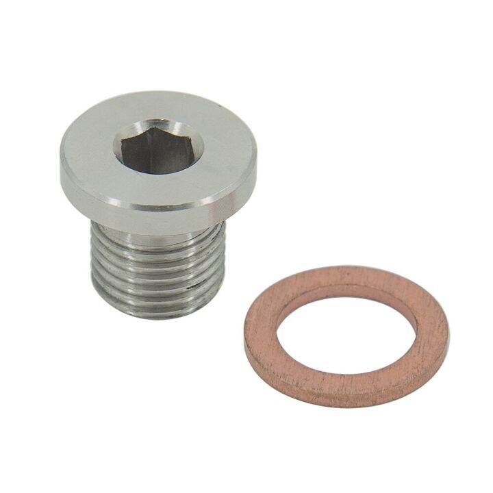 Universal O2 Oxygen Sensor Stepped Mounting Boss And Plugs Stainless