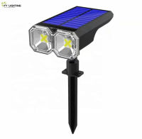 FY 2023 Solar LED path sensor lamp with peg stake induction night ground light outdoor waterproof solar lawn light