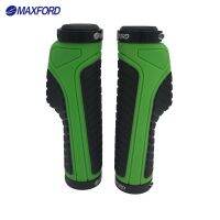 MAXFORD ที่จับจักรยาน MTB จักรยานเสือภูเขาที่จับสำหรับแฮนด์บาร์ส่วนปลายสีเขียวสีดำสองด้านวงแหวนล็อคที่จับ-Sediue