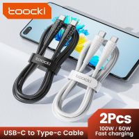 Toocki 2 Pack 100W USB C Cable Type C For Xiaomi Pro Realme Redmi Note 12 Pro Poco F3 X4 GT Fast Charging Cable Data Cord Wire Docks hargers Docks Cha