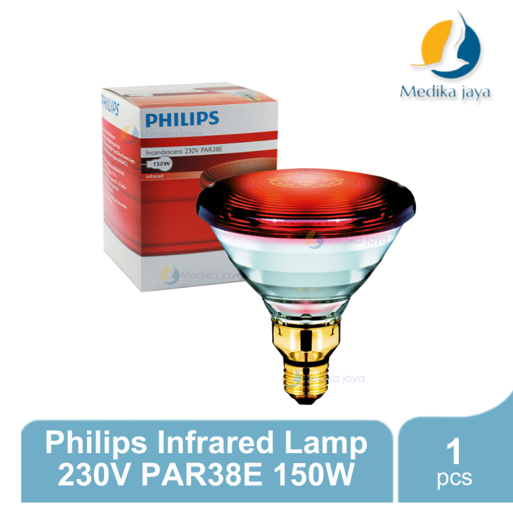 Philips Incandescent 230V PAR38E Infrared 150W / Bohlam Lampu Terapi ...