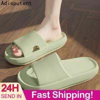 (ETX)ETXFashion Slippers Women Summer Soft Thick Platform Slipper Bathroom Home Mens Shoes Indoor Non-Slip Sandals Female Cloud Slides